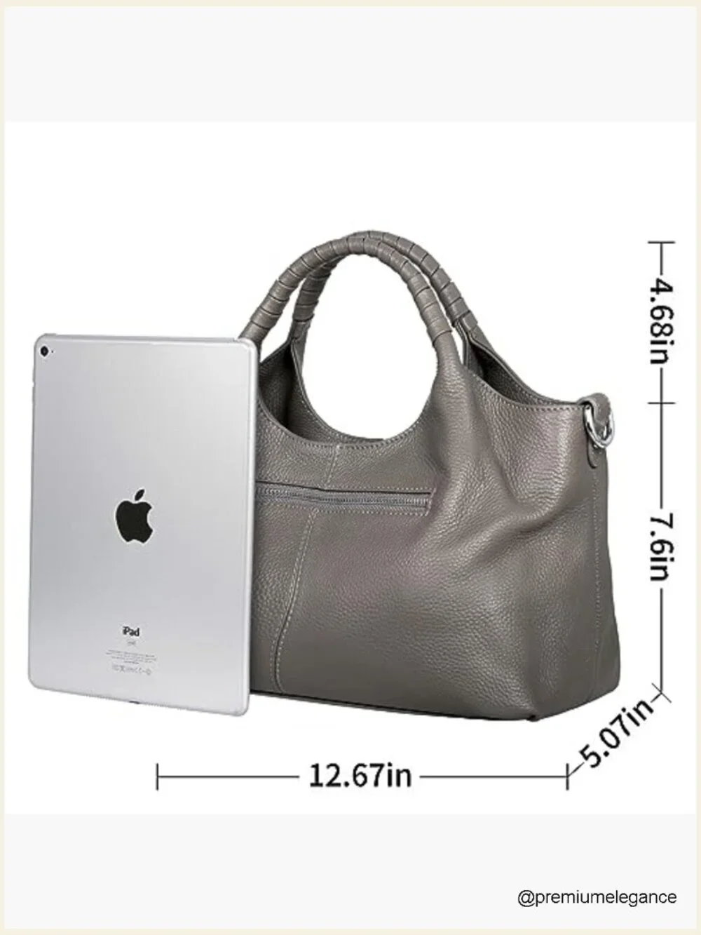 Genuine Leather Satchel Crossbody Handbag Medium Tote Shoulder Purse